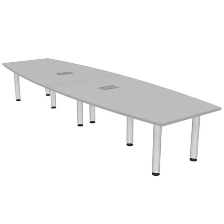 Skutchi Designs 45 in W, 120 in L, 29 in H, Engineered Wood Top, Grey H-BOT-46119PT-01-EL